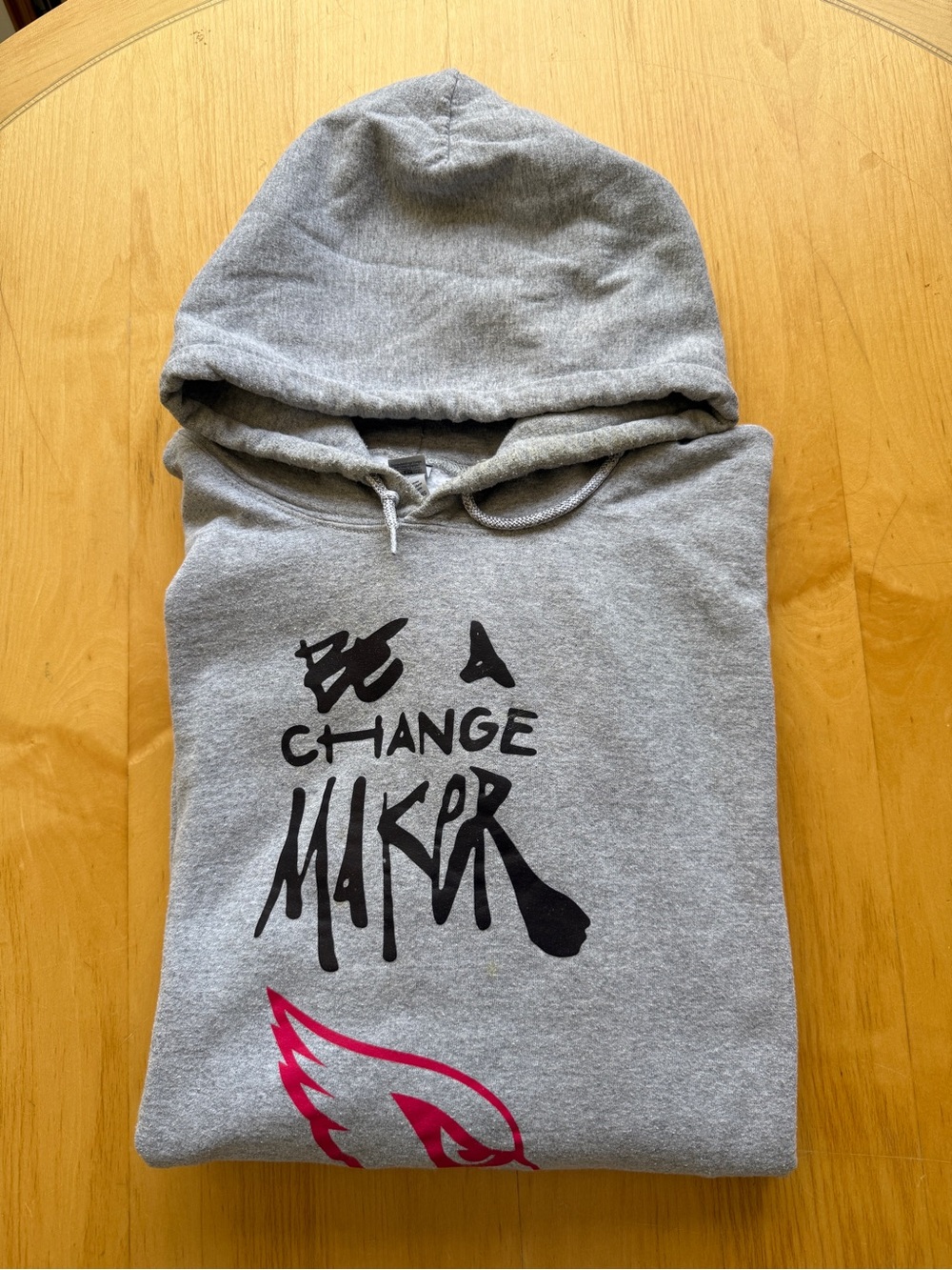 Arizona Cardinals NFL Inspire Change Be A Change Maker Hoodie Gray 4XL